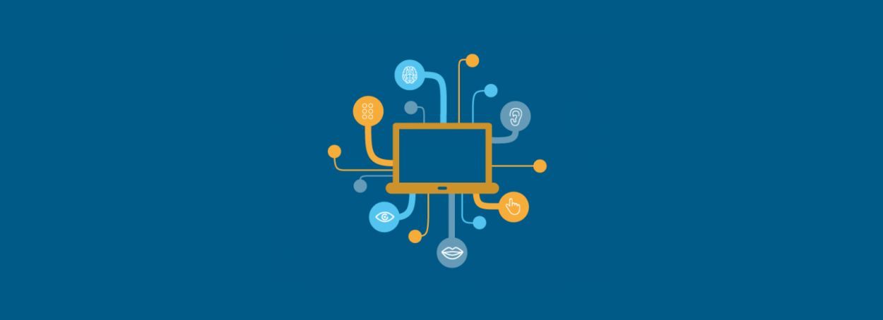 Computer with sensory icons
