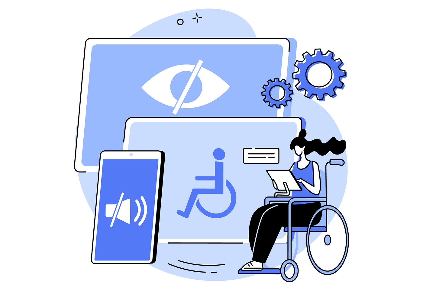 Mobile Phone with Disability icon