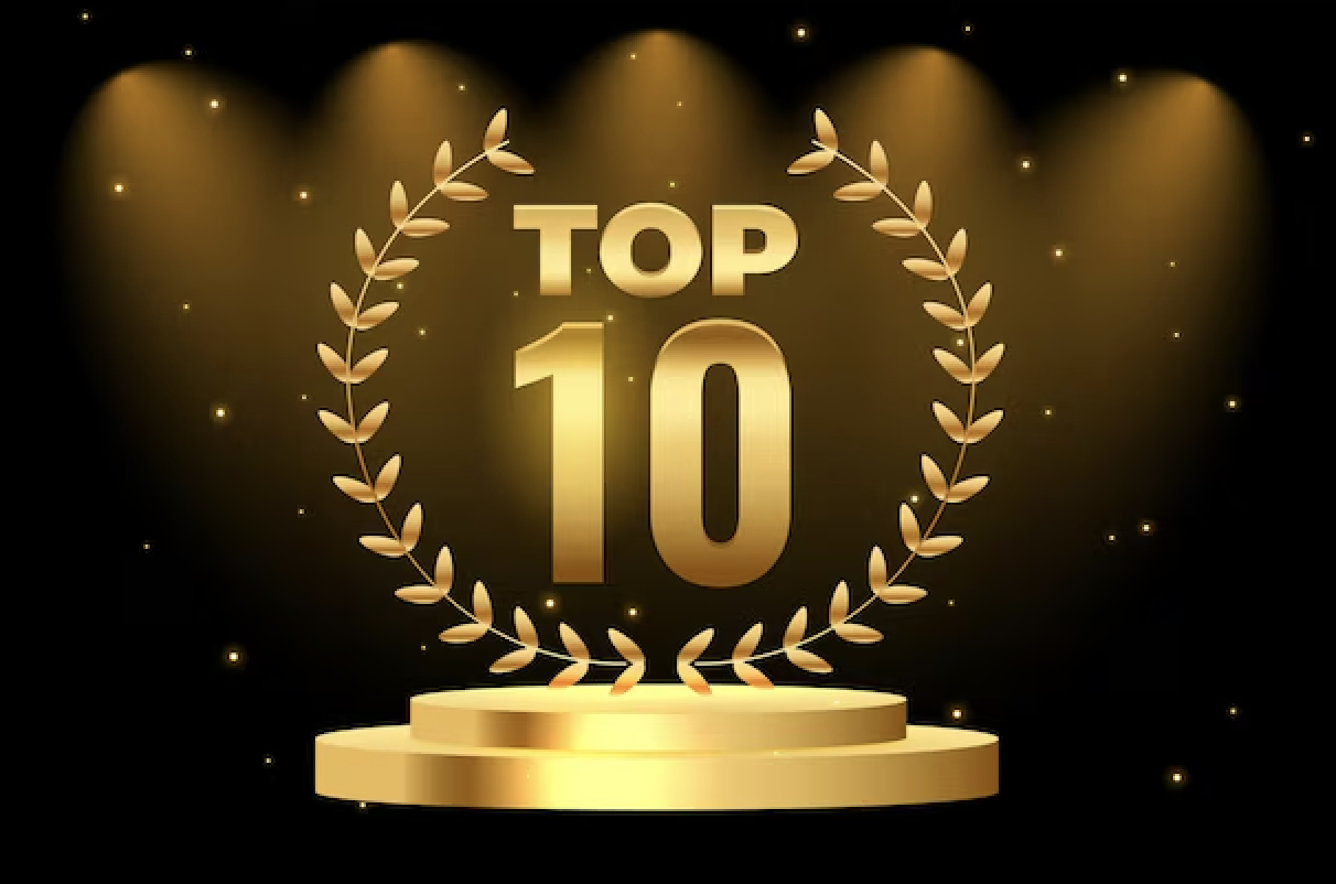 trophy with top 10