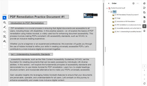 PDF practice document after manual testing.